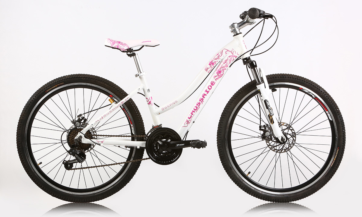 Фотография Велосипед CROSSRIDE AVENUE 26" 2021 размер S Бело-розовый